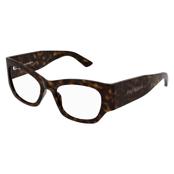 New Authentic  BALENCIAGA Everyday Havana Cat Eye BB0333O 002 Glasses Women - Picture 1 of 4